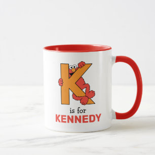 Elmo Alphabet   K Orange Mug