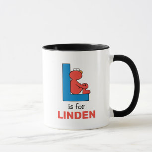 Elmo Alphabet L Blue Mug