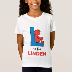 Elmo Alphabet L Blue T-Shirt