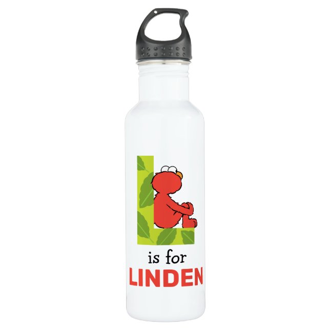 Elmo Alphabet | L Leaf 710 Ml Water Bottle (Front)