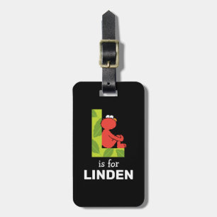 Elmo Alphabet L Leaf Luggage Tag