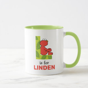 Elmo Alphabet L Leaf Mug