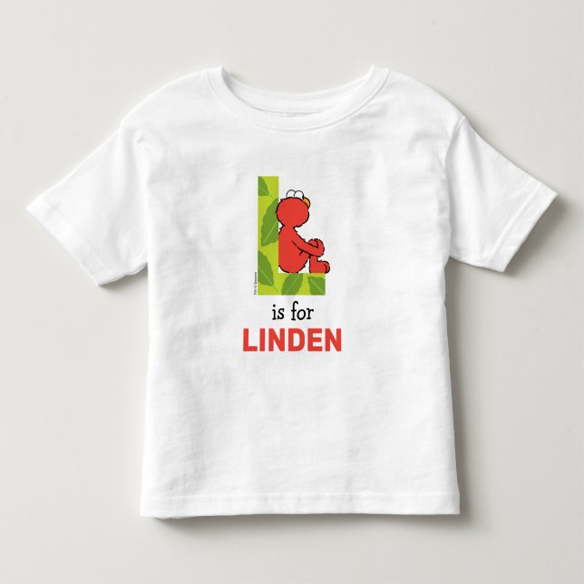 Elmo Alphabet | L Leaf Toddler T-Shirt (Front)