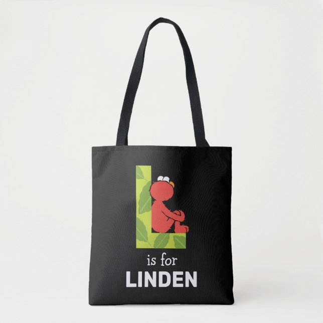 Elmo Alphabet | L Leaf Tote Bag (Front)