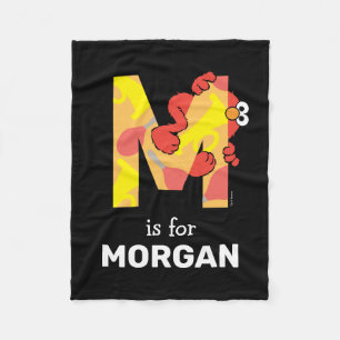 Elmo Alphabet M Music Fleece Blanket