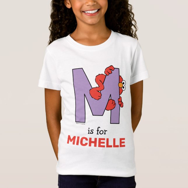 Elmo Alphabet | M Purple T-Shirt (Front)