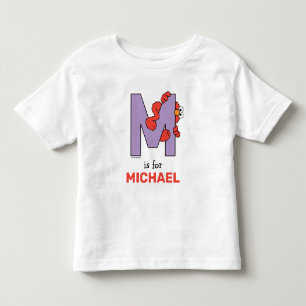 Elmo Alphabet   M Purple Toddler T-Shirt