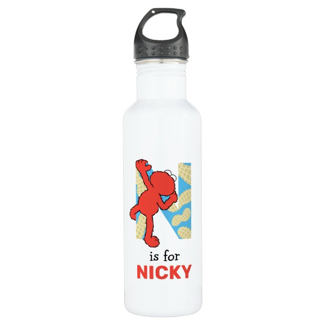 Elmo Alphabet | N Nuts 710 Ml Water Bottle (Front)