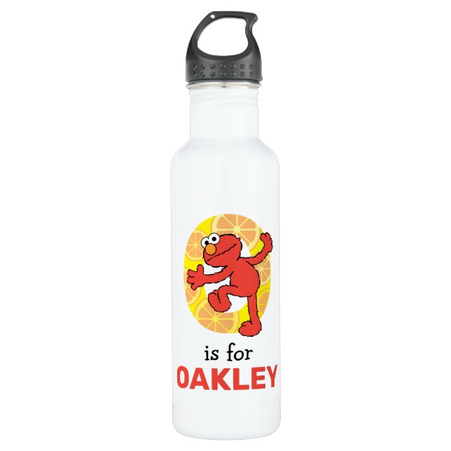 Elmo Alphabet | O Orange 710 Ml Water Bottle (Front)