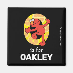 Elmo Alphabet   O Orange Magnet