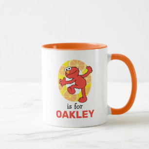 Elmo Alphabet   O Orange Mug