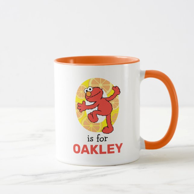 Elmo Alphabet | O Orange Mug (Right)
