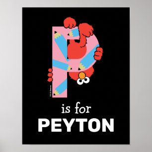 Elmo Alphabet P Pencil Poster