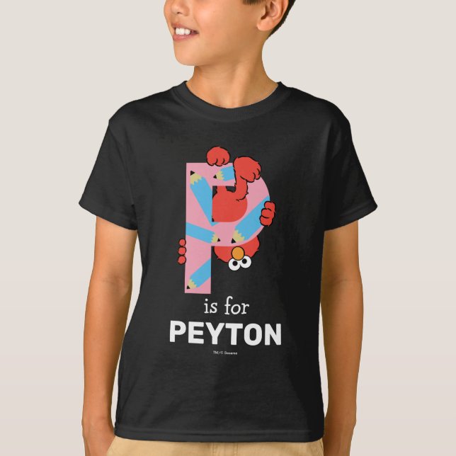 Elmo Alphabet | P Pencil T-Shirt (Front)