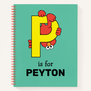 Elmo Alphabet   P Yellow Notebook