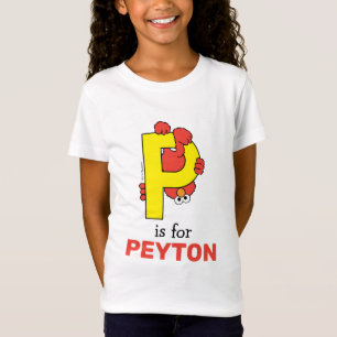 Elmo Alphabet P Yellow T-Shirt