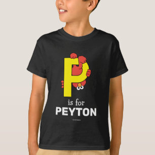 Elmo Alphabet   P Yellow T-Shirt