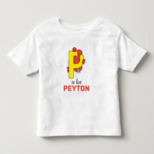 Elmo Alphabet   P Yellow Toddler T-Shirt