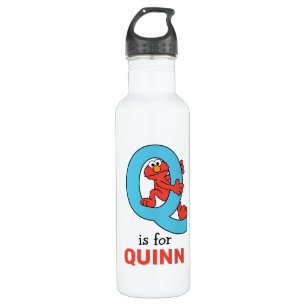 Elmo Alphabet Q Blue 710 Ml Water Bottle