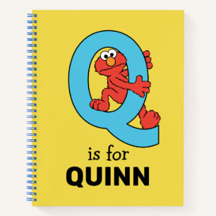 Elmo Alphabet   Q Blue Notebook