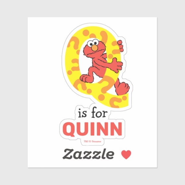 Elmo Alphabet | Q Question Mark (Sheet)