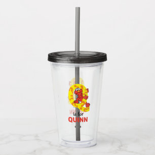 Elmo Alphabet Q Question Mark Acrylic Tumbler