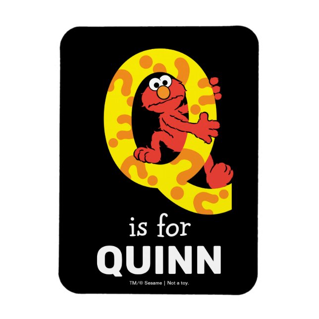 Elmo Alphabet | Q Question Mark Magnet (Vertical)