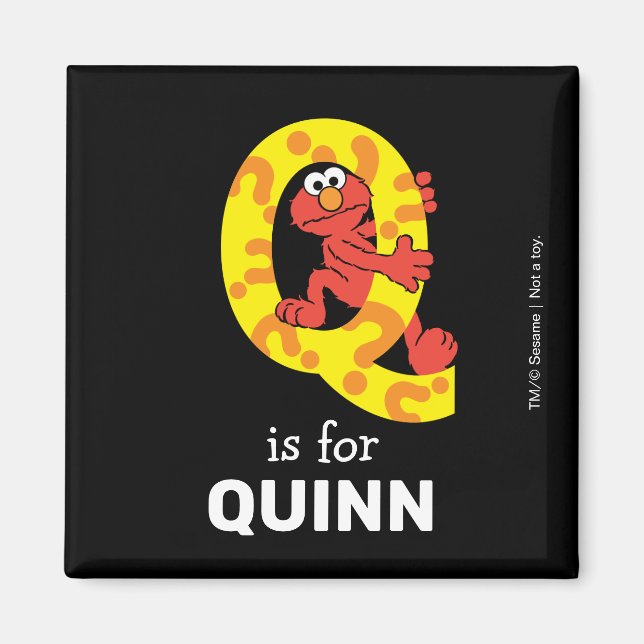 Elmo Alphabet | Q Question Mark Magnet (Front)
