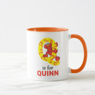 Elmo Alphabet Q Question Mark Mug