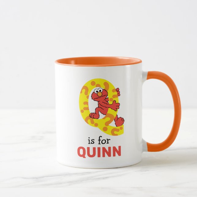Elmo Alphabet | Q Question Mark Mug (Right)