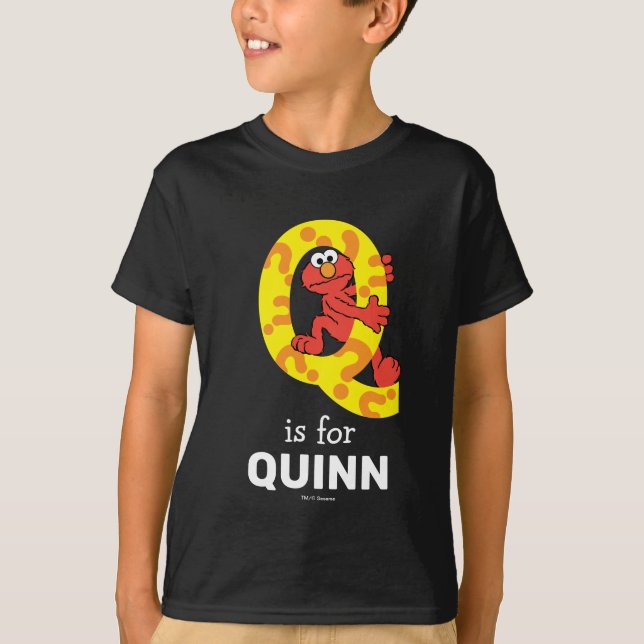 Elmo Alphabet | Q Question Mark T-Shirt (Front)