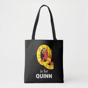 Elmo Alphabet   Q Question Mark Tote Bag