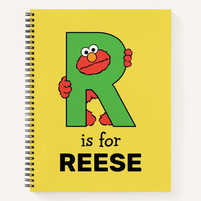 Elmo Alphabet | R Green Notebook (Front)