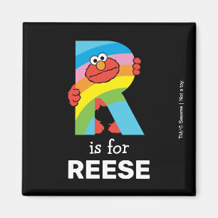 Elmo Alphabet R Rainbow Magnet