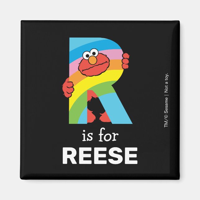 Elmo Alphabet | R Rainbow Magnet (Front)