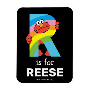 Elmo Alphabet R Rainbow Magnet