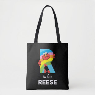 Elmo Alphabet   R Rainbow Tote Bag