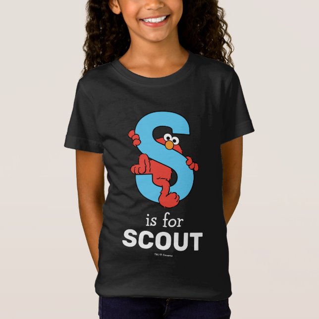 Elmo Alphabet | S Blue T-Shirt (Front)