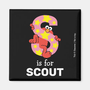 Elmo Alphabet   S Star Magnet