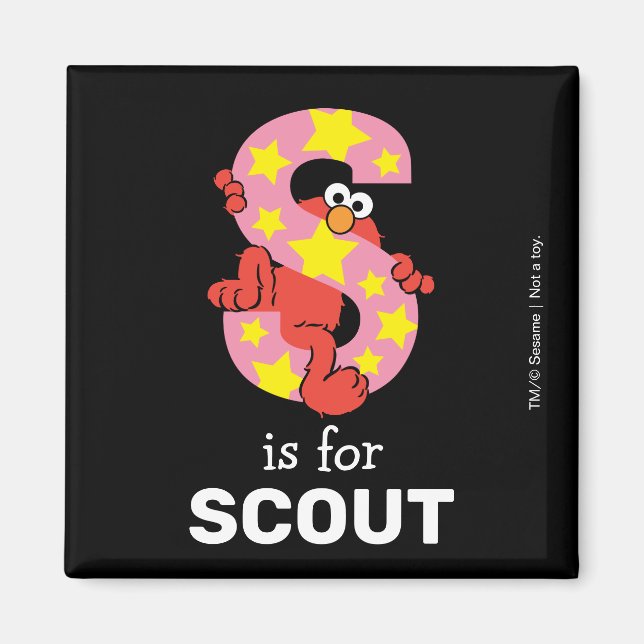 Elmo Alphabet | S Star Magnet (Front)