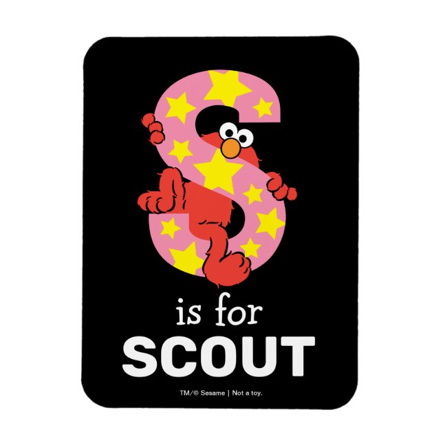 Elmo Alphabet | S Star Magnet (Vertical)