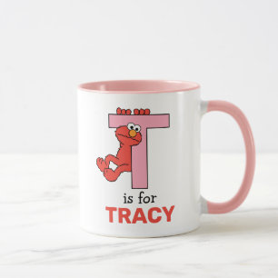 Elmo Alphabet   T Pink Mug