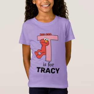 Elmo Alphabet T Pink T-Shirt