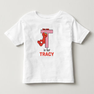Elmo Alphabet T Pink Toddler T-Shirt