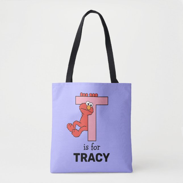Elmo Alphabet | T Pink Tote Bag (Front)