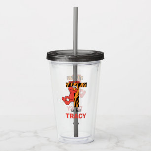 Elmo Alphabet T Tiger Acrylic Tumbler