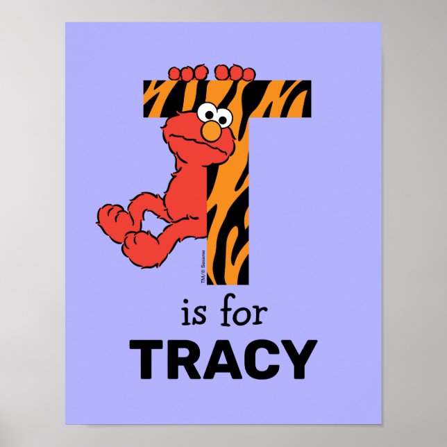 Elmo Alphabet | T Tiger Poster (Front)