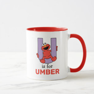 Elmo Alphabet   U Purple Mug