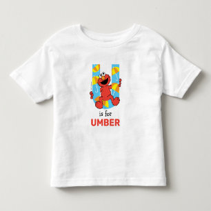Elmo Alphabet   U Umbrella Toddler T-Shirt
