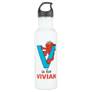 Elmo Alphabet V Blue 710 Ml Water Bottle